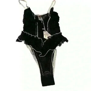 Nwt we are HAH frilled to pieces bodysuit